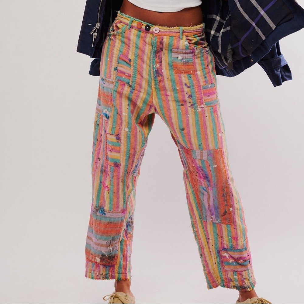 Magnolia Pearl Striped Miner Pants